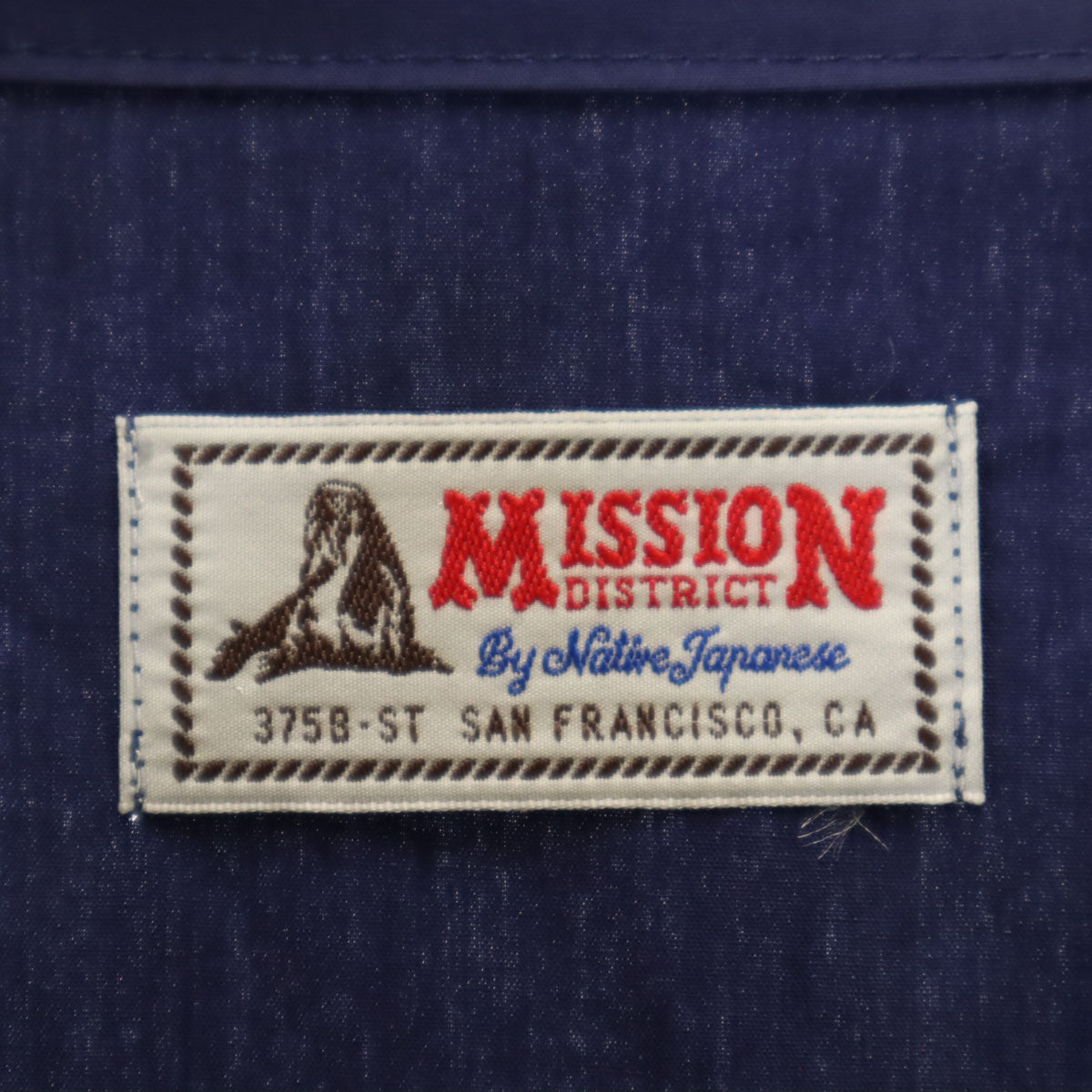 MISSION DISTRICT ミッションディストリクト MD-Z ジャケット M ネイビー ネイティブジャパニーズ メンズ