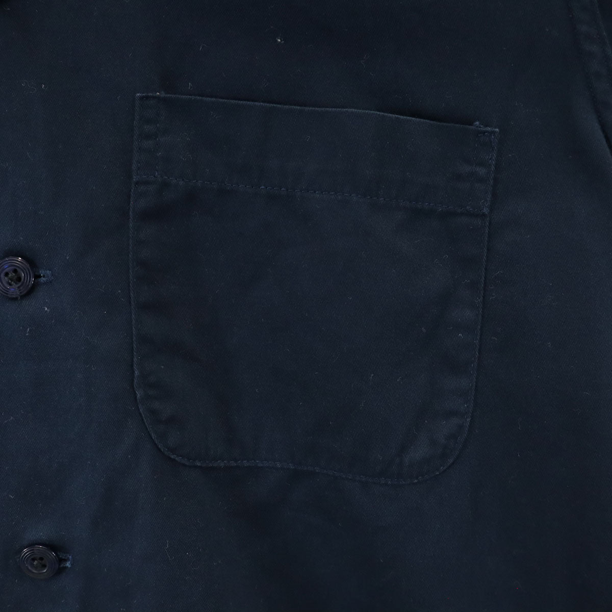 Yellow Rat イエローラット USA製 長袖 オープンカラー シャツ S ネイビー メンズ