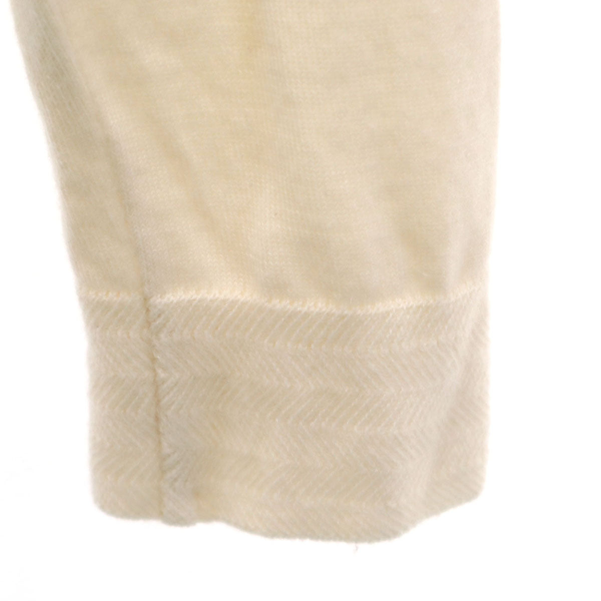 courreges クレージュ 日本製 長袖 レース切替 ニットカーディガン 38 アイボリー レディース