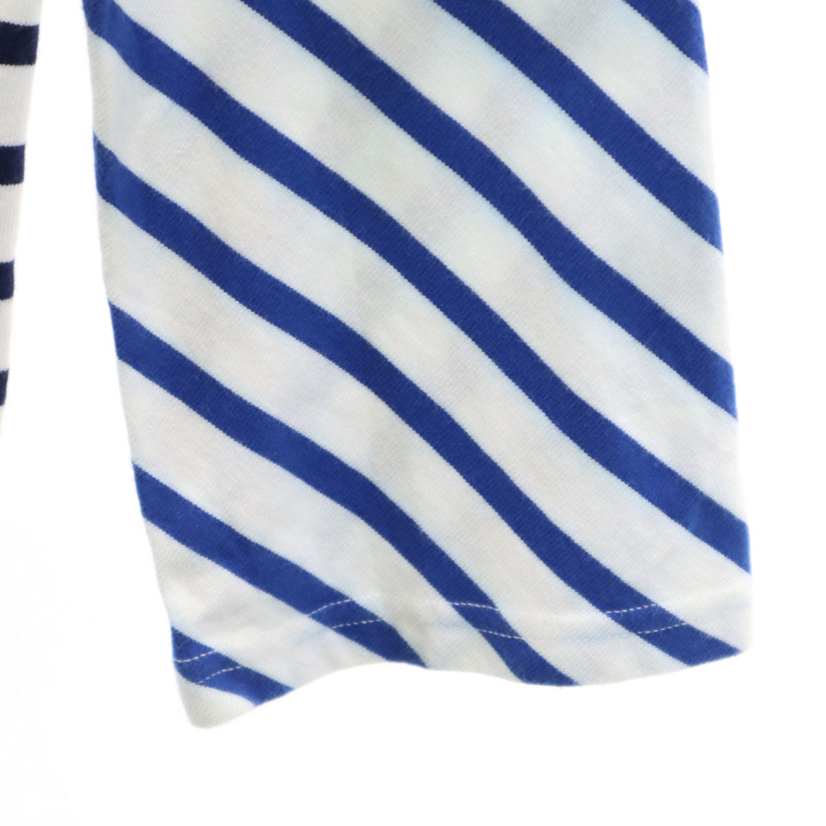 MONCLER モンクレール イタリア製 ボーダー柄 長袖 バスクシャツ XS ホワイト メンズ