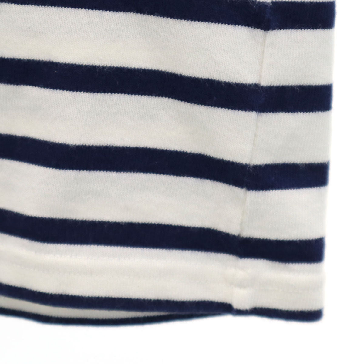 MONCLER モンクレール イタリア製 ボーダー柄 長袖 バスクシャツ XS ホワイト メンズ