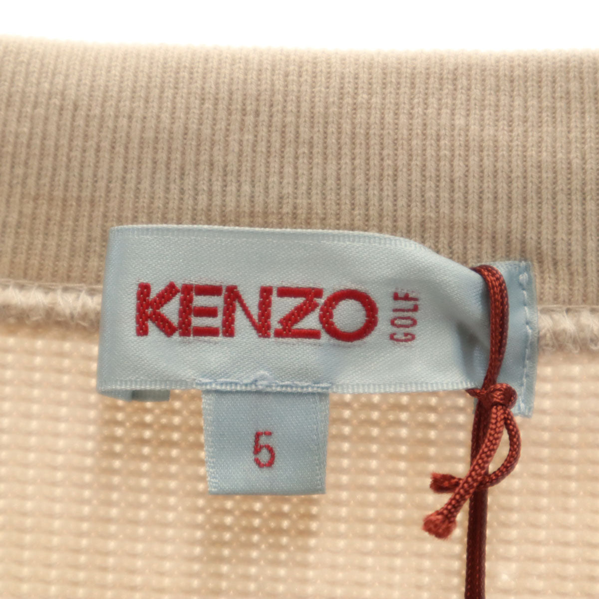 未使用 KENZO GOLF ケンゾーゴルフ 90s 日本製 オールド デッドストック 長袖 トレーナー 5 グレージュ系 メンズ