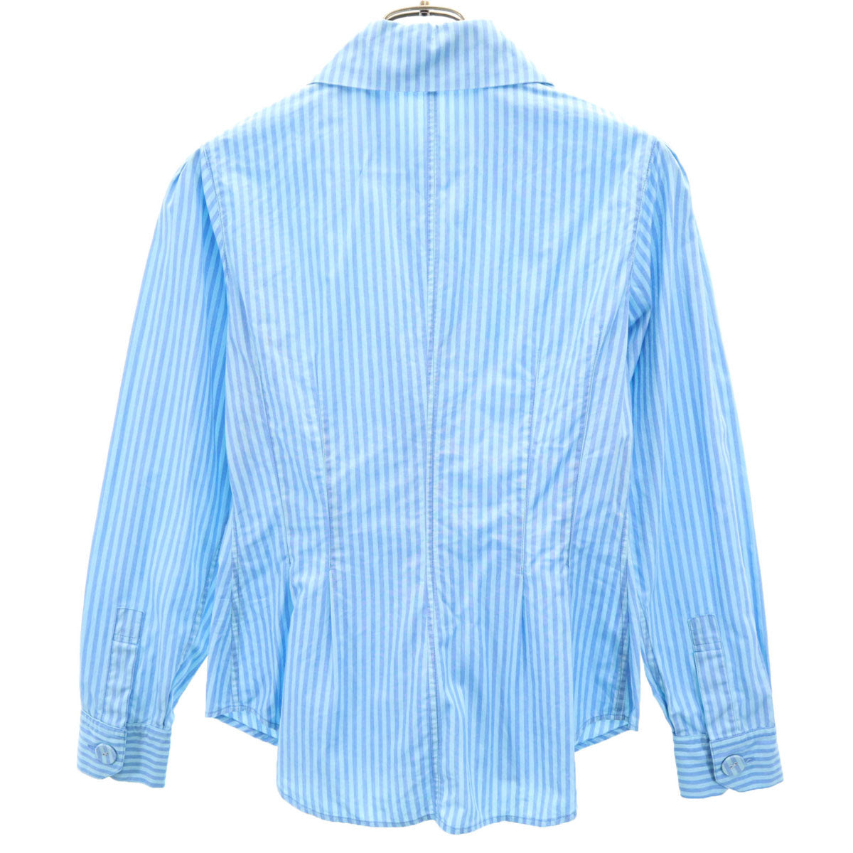 HYSTERIC GLAMOUR ヒステリックグラマー 90s オールド 日本製 ストライプ柄 長袖 コットンシャツ free ライトブルー レディース