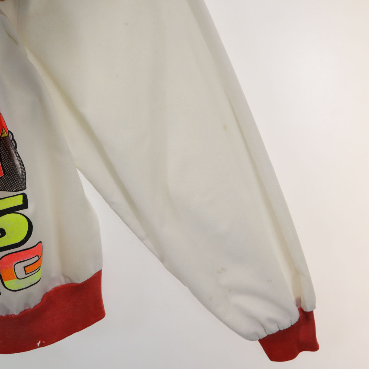 OLD オールド 90s サンダーバード レーシング バックプリント ジップアップ フーデット ジャケット ホワイト レディース