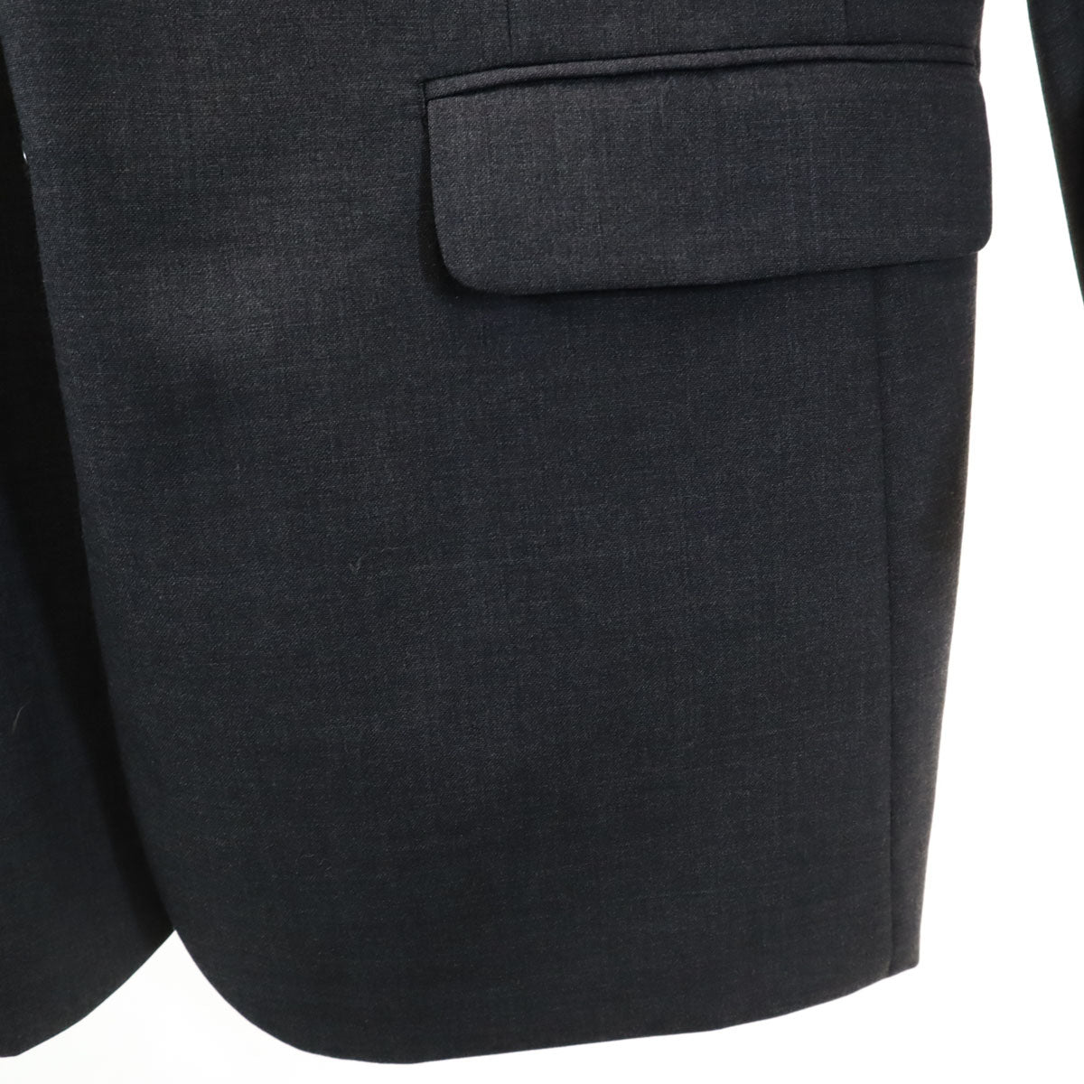 BALMAIN バルマン ウールブレンド テーラードジャケット ダークグレー メンズ