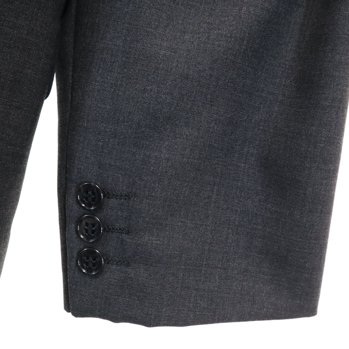 BALMAIN バルマン ウールブレンド テーラードジャケット ダークグレー メンズ