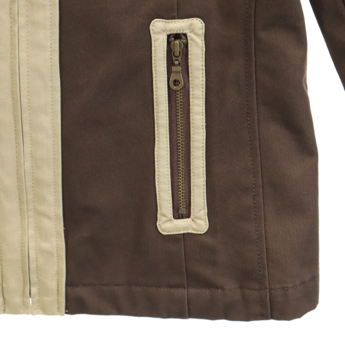 ESTNATION エストネーション 日本製 スタンドカラー ジャケット M ブラウン レディース