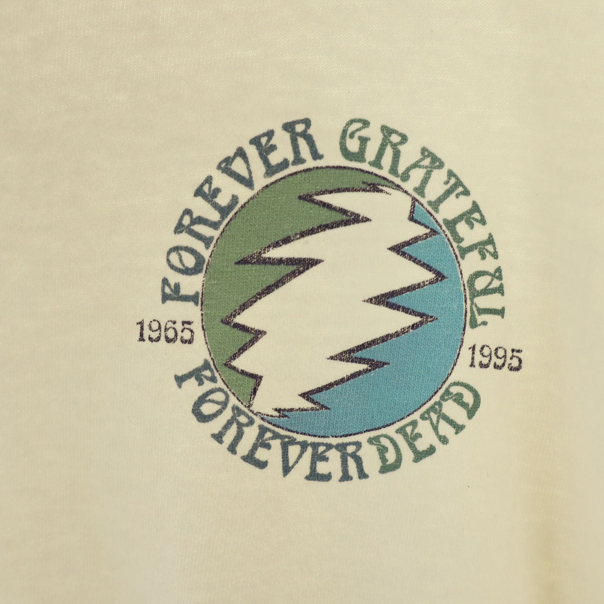 OLD オールド 90s ジェリーガルシア グレイトフルデッド グレイトフルデッド 半袖 シングルステッチ Tシャツ アイボリー Forever Jerry メンズ