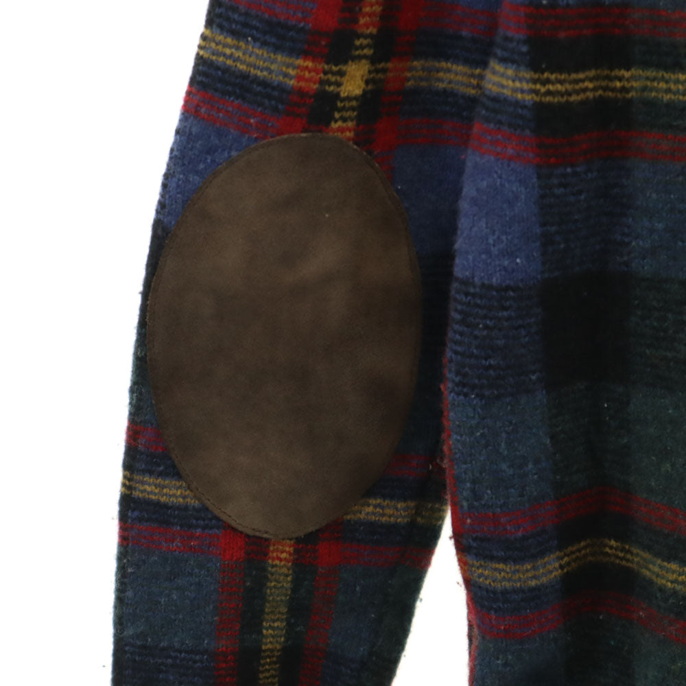 POLO RALPH LAUREN ポロラルフローレン チェック柄 長袖 セーター S 深緑 他 ニット メンズ