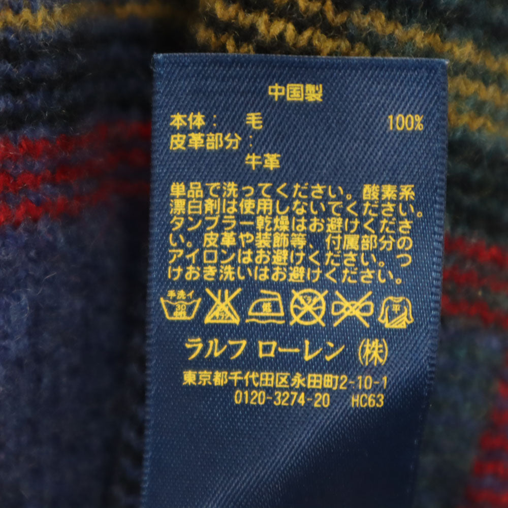 POLO RALPH LAUREN ポロラルフローレン チェック柄 長袖 セーター S 深緑 他 ニット メンズ