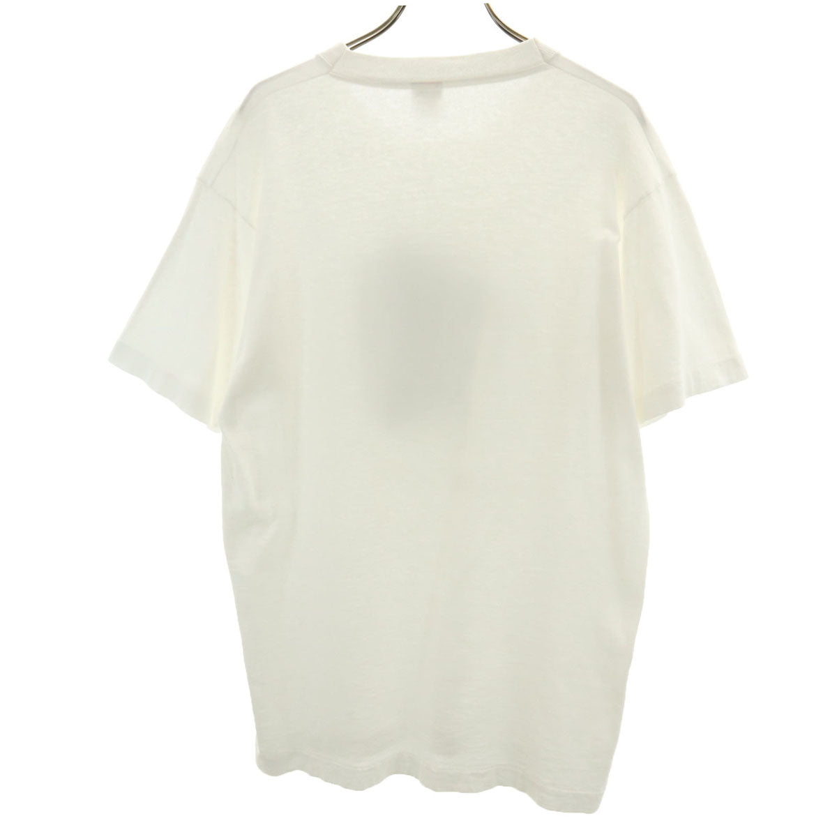 FRUIT OF THE LOOM フルーツオブザルーム 80s 90s オールド USA製 漫画家 シドニーハリス 半袖 シングルステッチ Tシャツ L ホワイト Sidney Harris メンズ