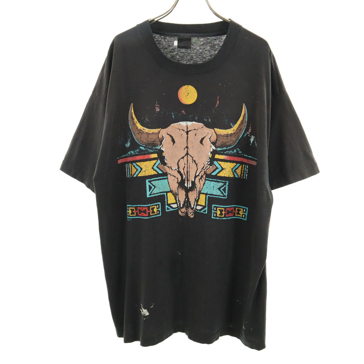 OLD オールド 90s スカイホーン 半袖 シングルステッチ Tシャツ ブラック メンズ