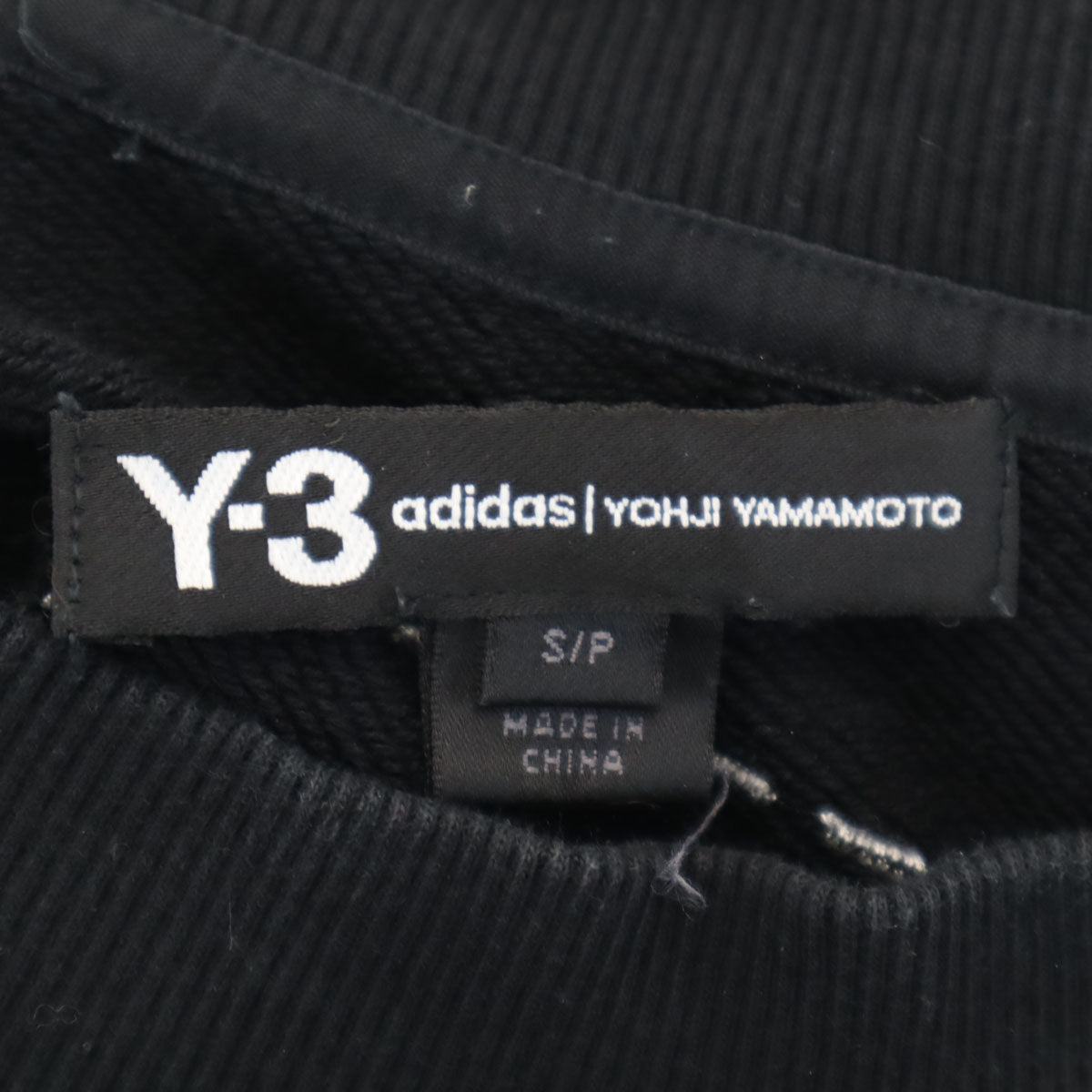 Y-3 ワイスリー バックプリント 長袖 プリント スウェット S ブラック adidas×Yohji Yamamoto レディース