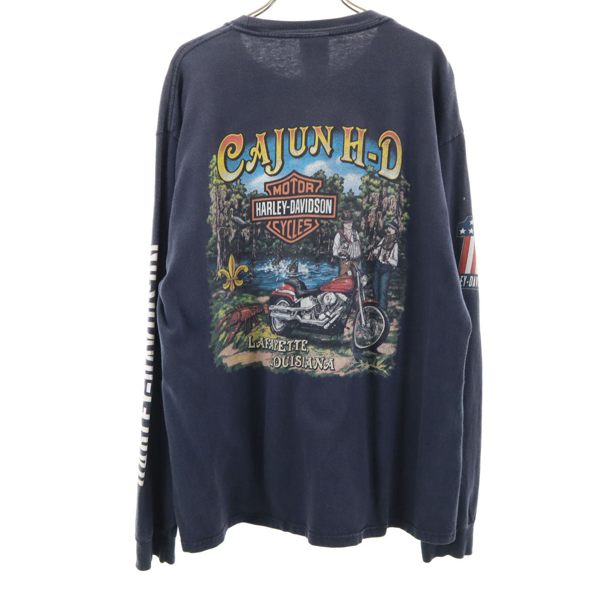 HARLEY-DAVIDSONハーレー ダビッドソン 両面プリントロンＴ HARLEY DAVIDSON ハーレーダビッドソン 長袖 両面プリント Tシャツ L