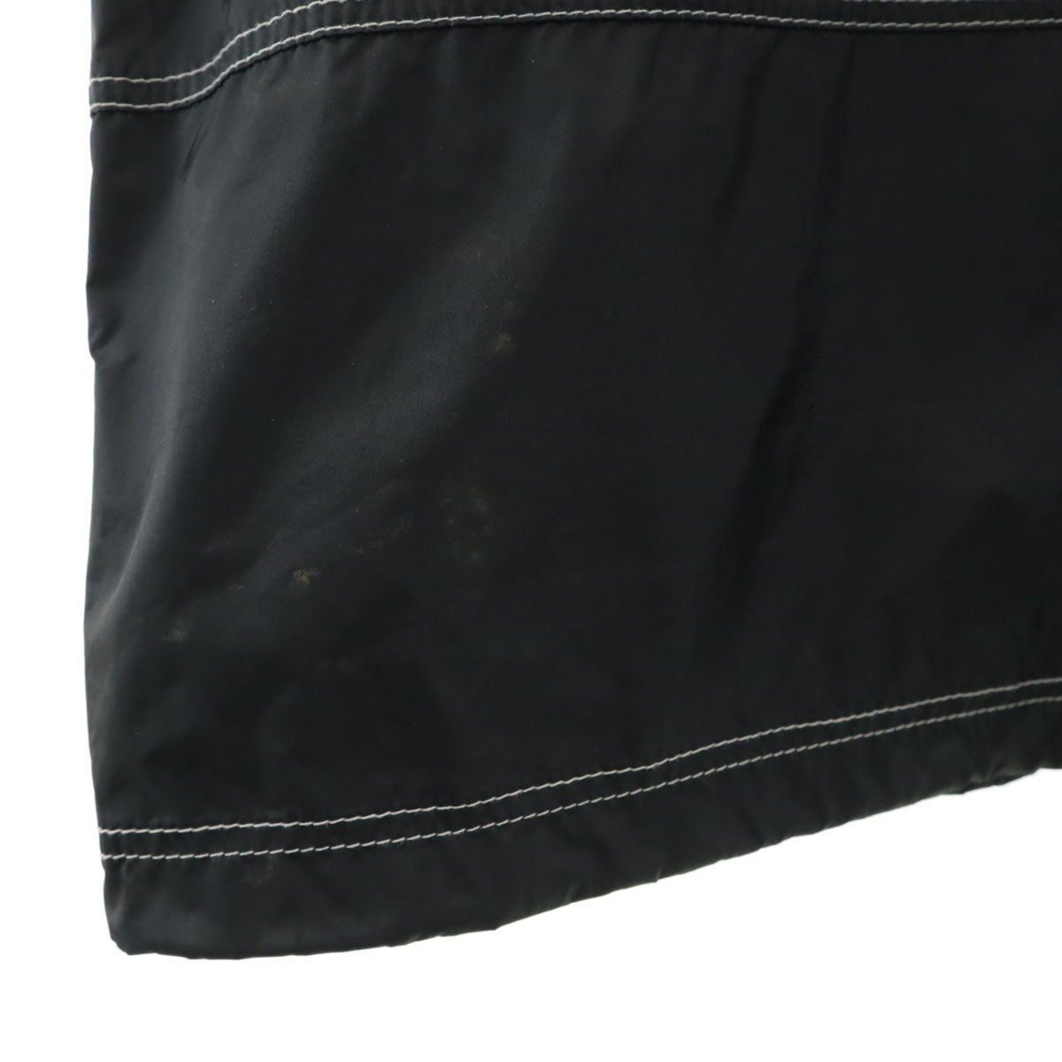 NIKE ナイキ 90s 00s オールド 白タグ 長袖 ワンポイント刺繍 アノラックパーカー M ブラック ポケッタブル スウォッシュ メンズ