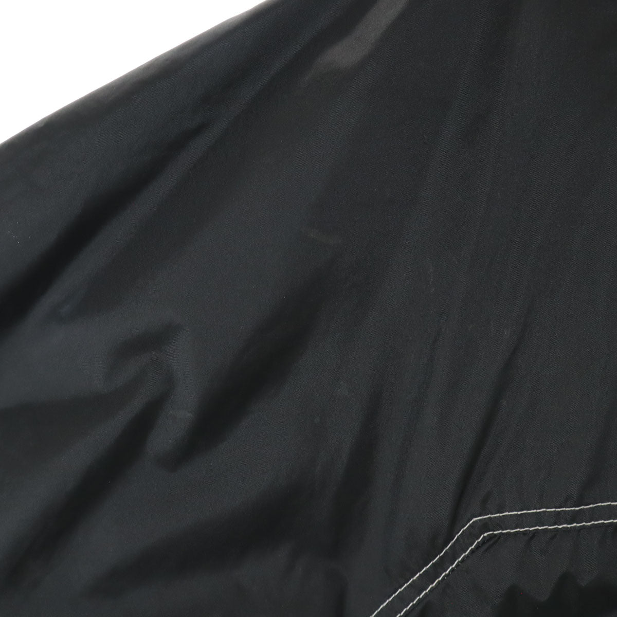 NIKE ナイキ 90s 00s オールド 白タグ 長袖 ワンポイント刺繍 アノラックパーカー M ブラック ポケッタブル スウォッシュ メンズ