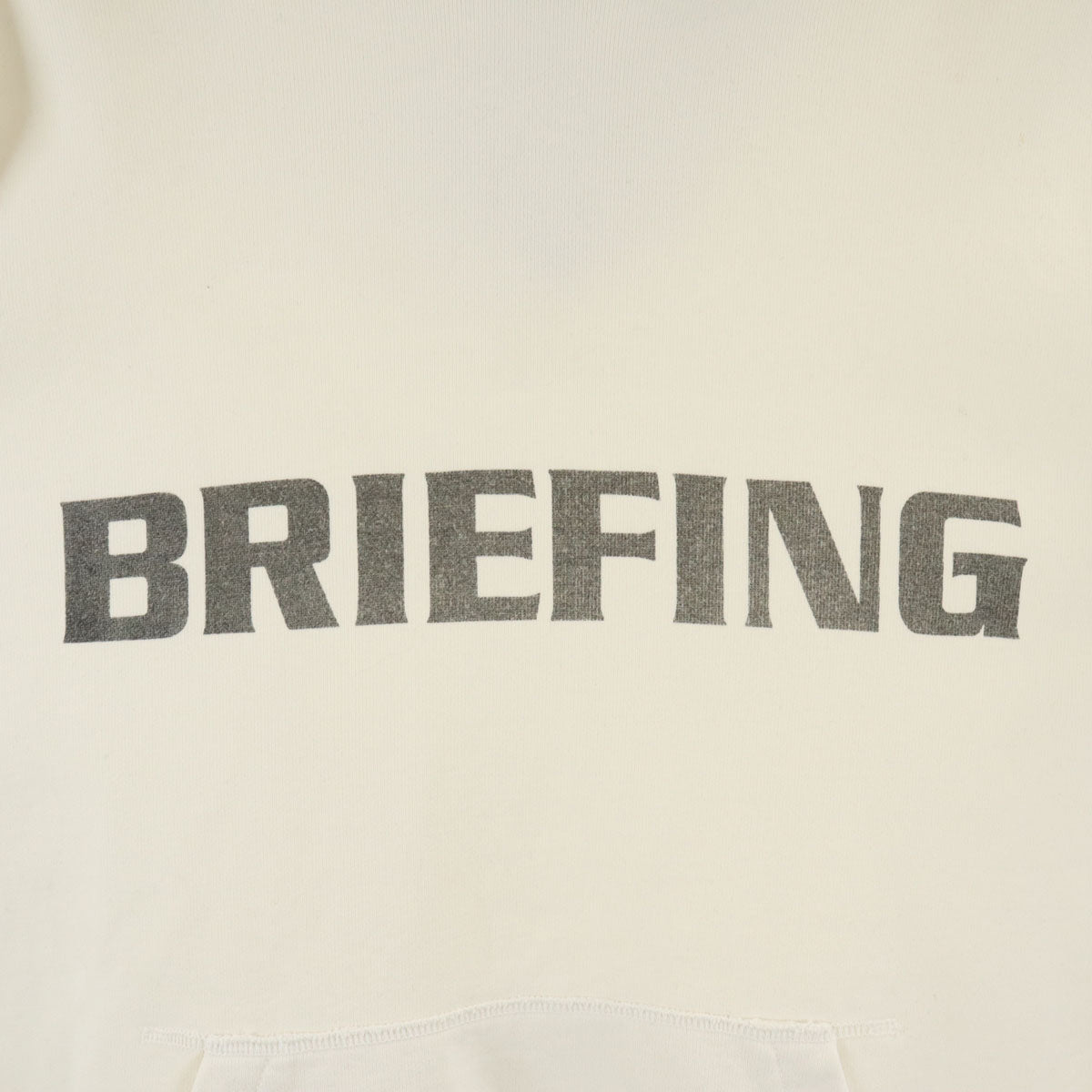 REMI RELIEF レミレリーフ 日本製 ブリーフィング コラボ 長袖 スウェットパーカー L ホワイト メンズ