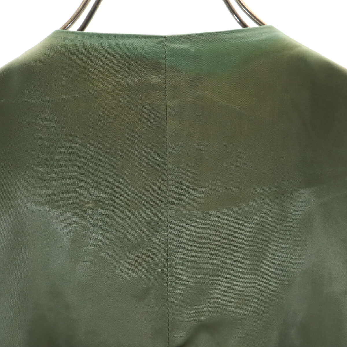 KENZO ケンゾー 90s 日本製 オールド 柄切替 Vネック ジレベスト 2 カーキ レディース