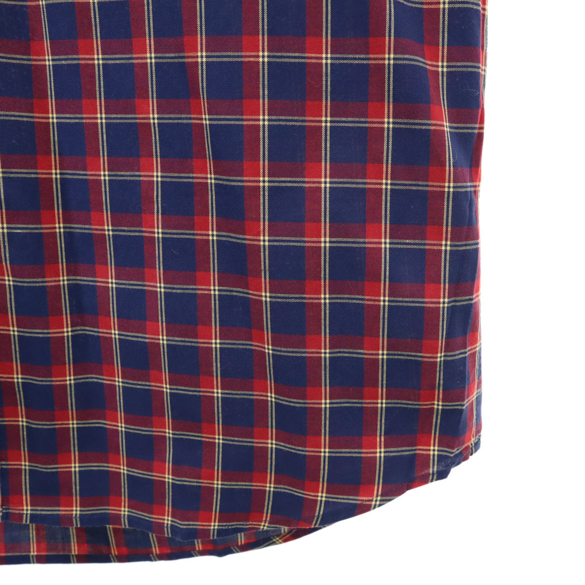 Dunhill ダンヒル イタリア製 チェック柄 長袖 ボタンダウンシャツ S ネイビー メンズ