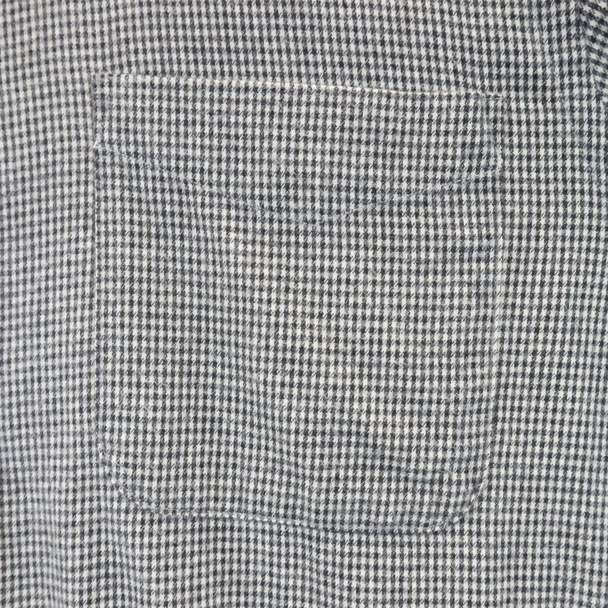 BEAMS PLUS ビームスプラス 日本製 チェック柄 長袖 コットンネル ボタンダウンシャツ S ブラック メンズ