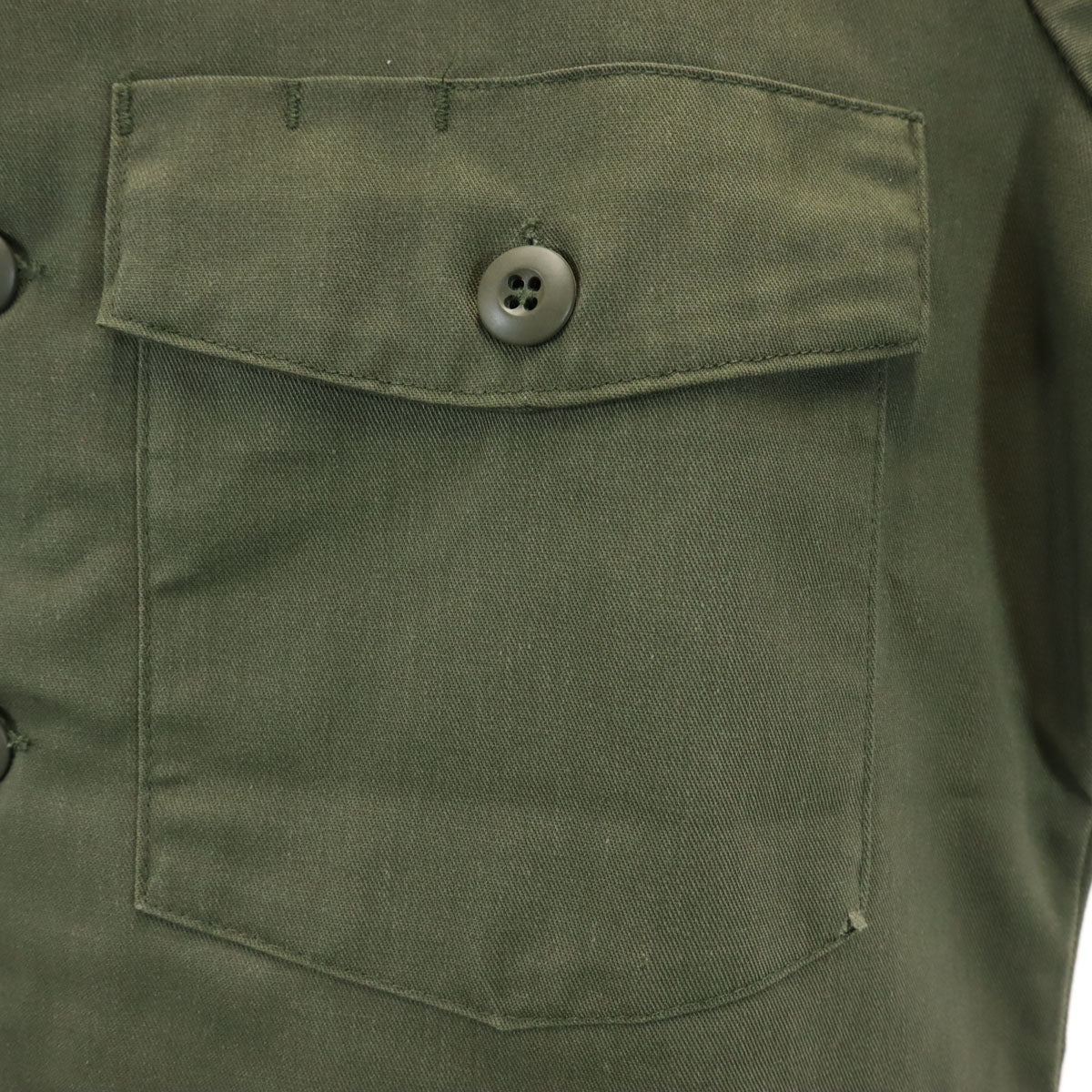 US ARMY アメリカ軍 80s 87年製 ヴィンテージ 長袖 ユーティリティー シャツ カーキ ミリタリー メンズ