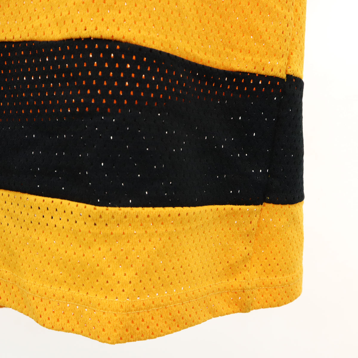 ALPHA アルファ 80s 90s オールド 長袖 メッシュ ユニフォーム シャツ M イエロー アイスホッケー メンズ