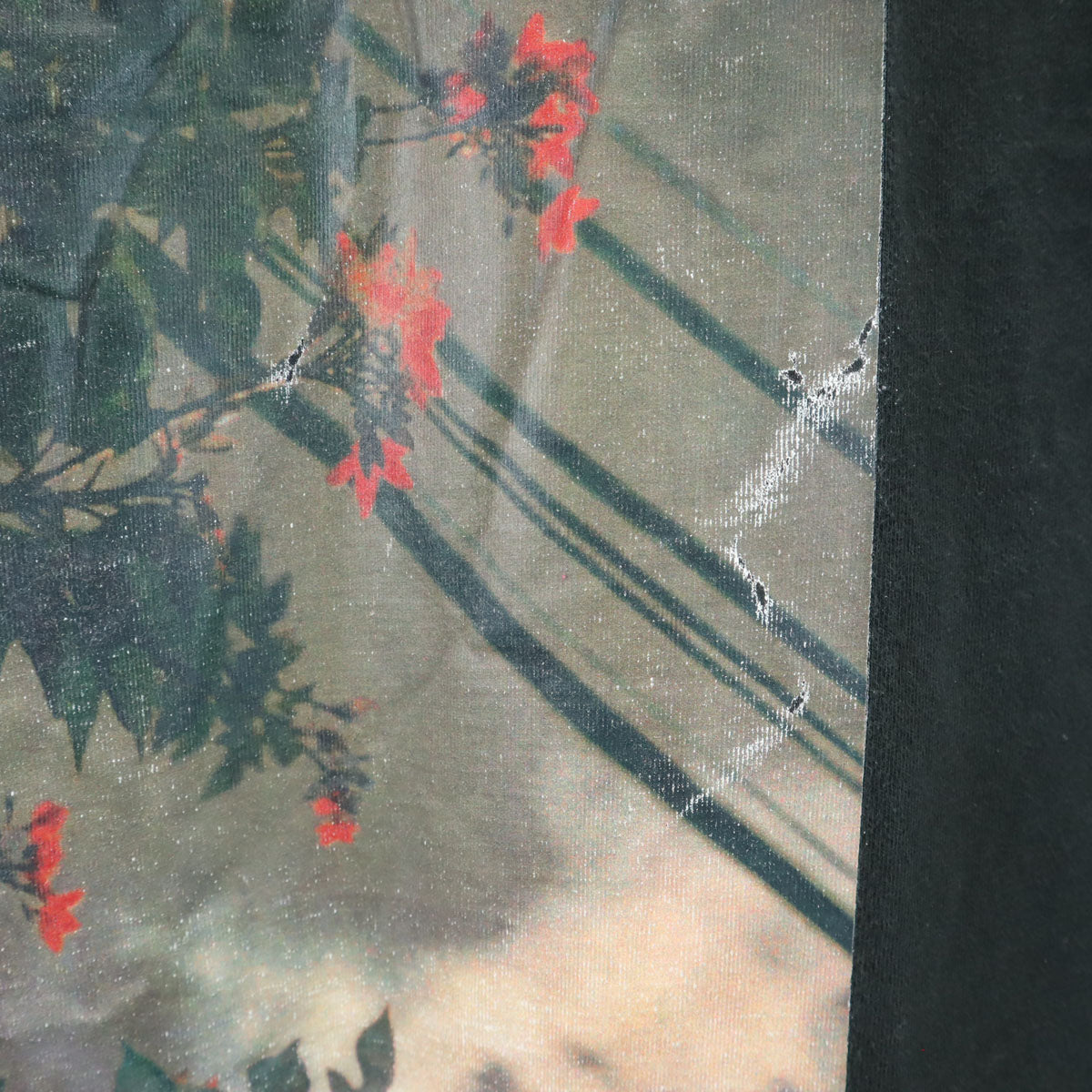 ESSENTIALS エッセンシャルズ バックプリント 長袖 プリント Tシャツ L ブラック ロンT メンズ