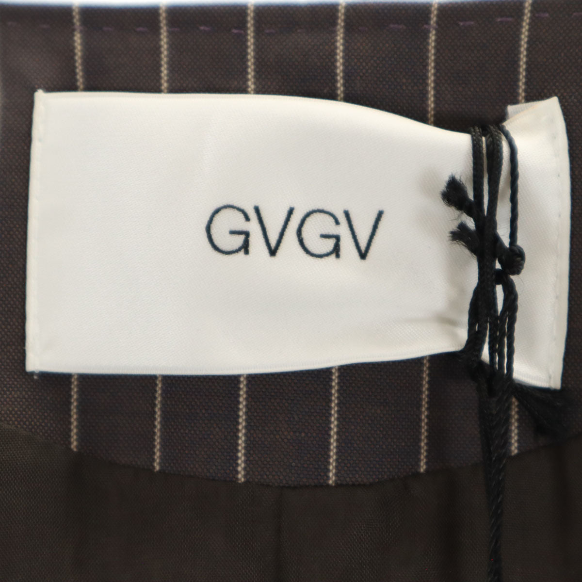 未使用 G.V.G.V. ジーヴィージーヴィー 日本製 ノーカラー テーラードジャケット 34 グレー系 レディース