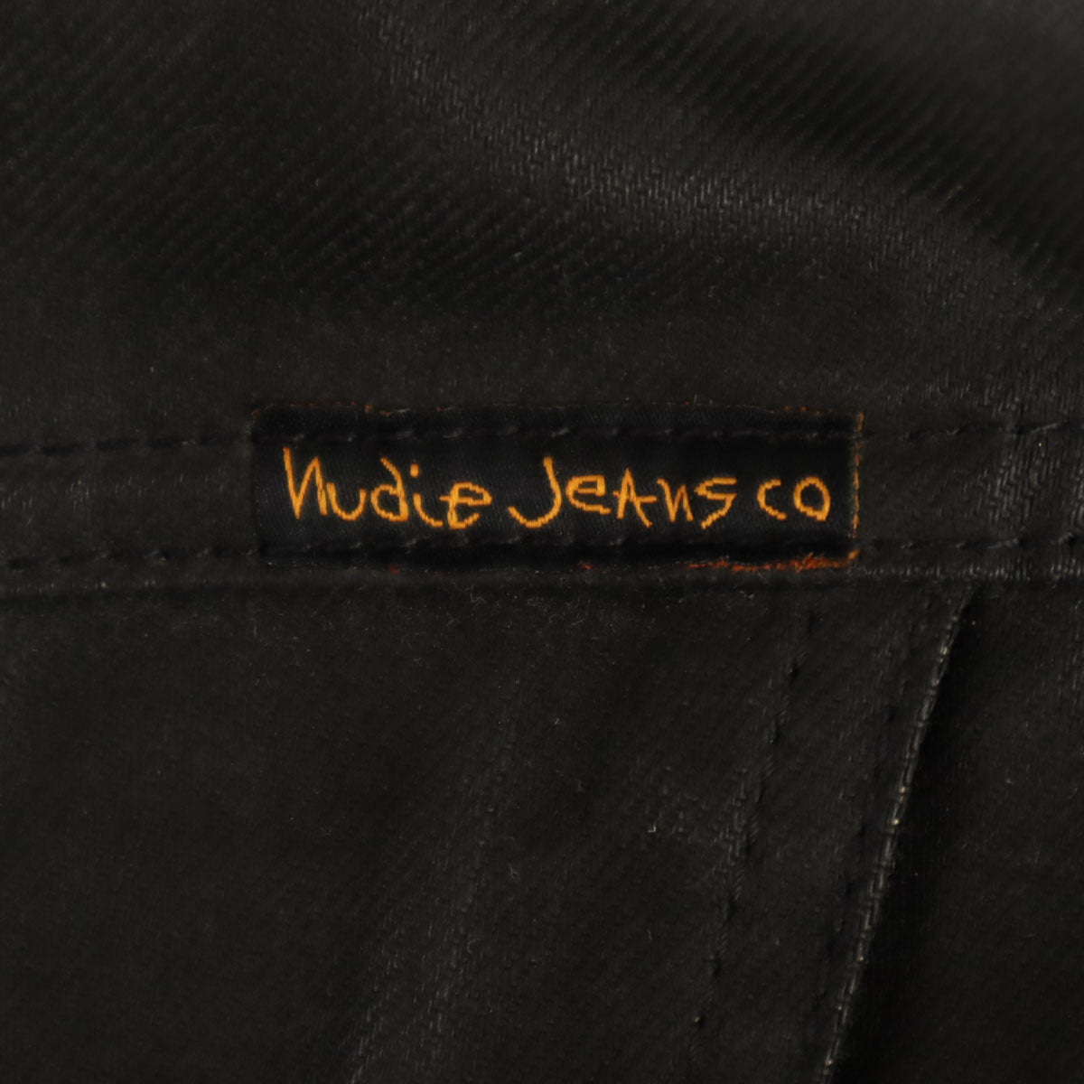 Nudie Jeans co ヌーディジーンズ イタリア製 デニムジャケット Ｌ ブラック メンズ