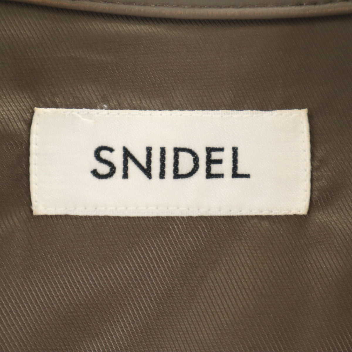 SNIDEL スナイデル ライダースジャケット 0 グレー系 レディース