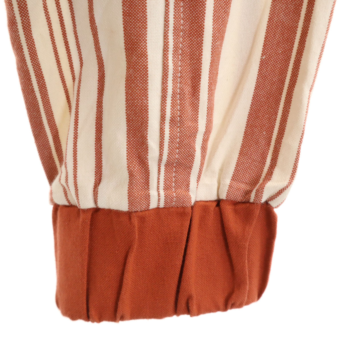 AMERICAN RHINO コットンジャケット L オレンジ×ホワイト レディース