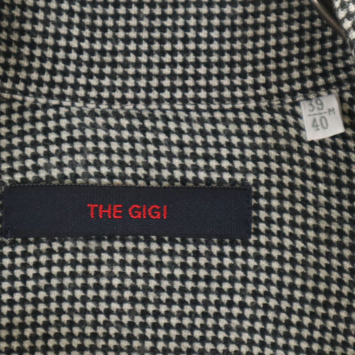 ザ ジジ ジップジャケット M ブラック×ホワイト メンズ