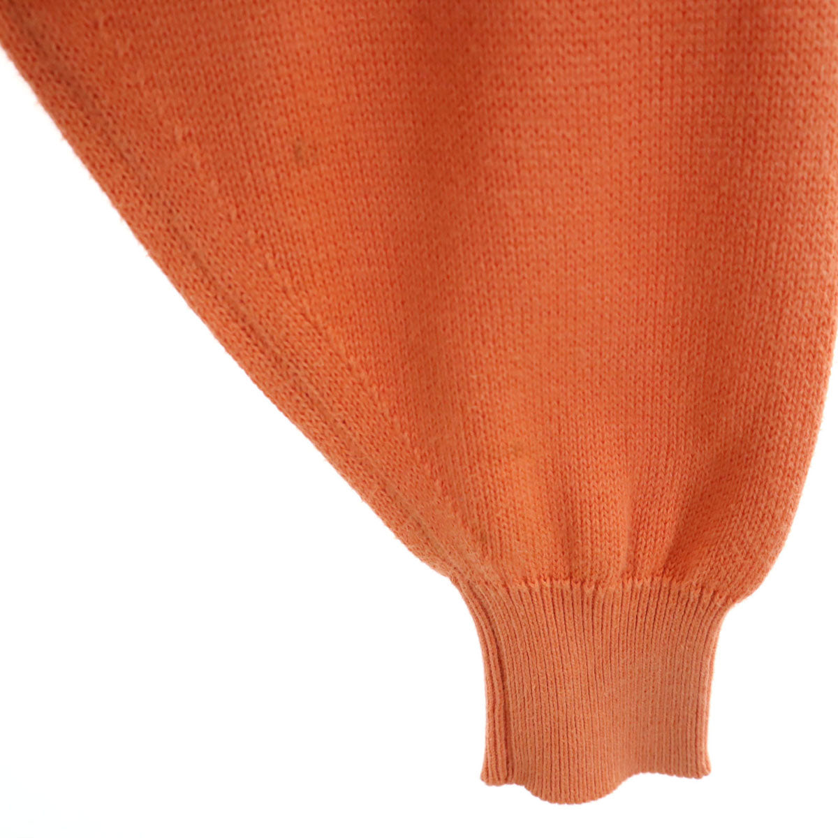 BALLANTYNE バランタイン スコットランド製 長袖 ニットカーディガン 38 オレンジ系 レディース