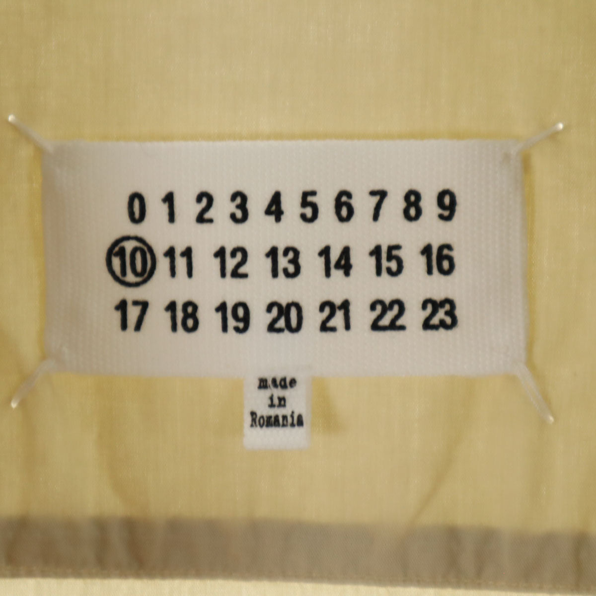 Maison Margiela メゾンマルジェラ 16SS ルーマニア製 長袖 コットンシャツ 48 ベージュ メンズ