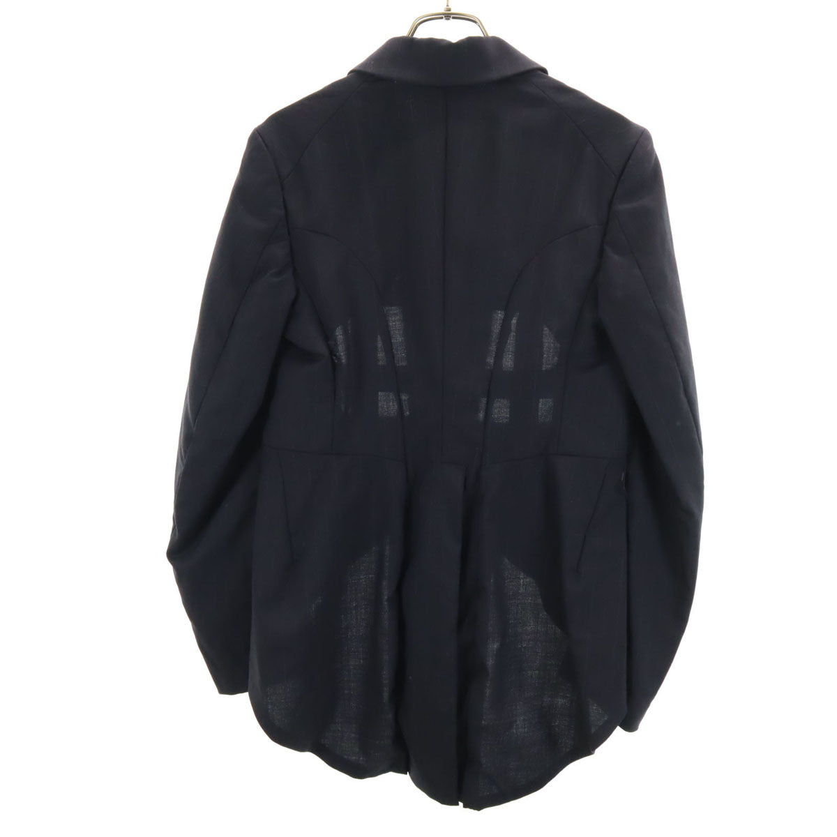 COMME des GARCONS コムデギャルソン 2011年 日本製 ウールブレンド ピンストライプ ハーネス ジャケット S ネイビー メンズ