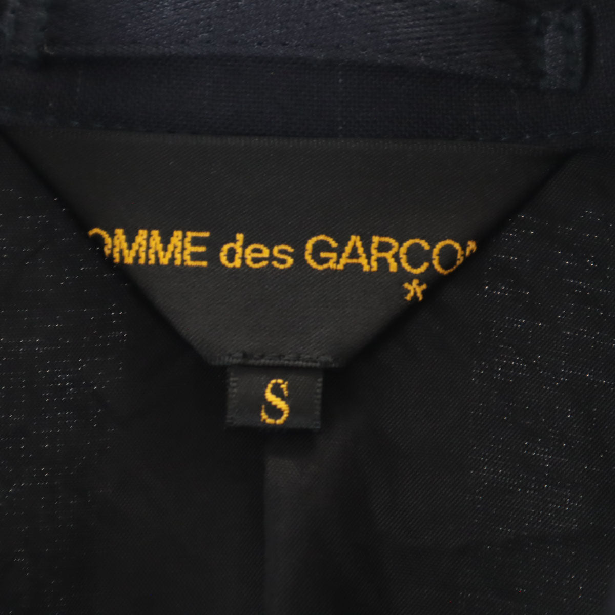 COMME des GARCONS コムデギャルソン 2011年 日本製 ウールブレンド ピンストライプ ハーネス ジャケット S ネイビー メンズ