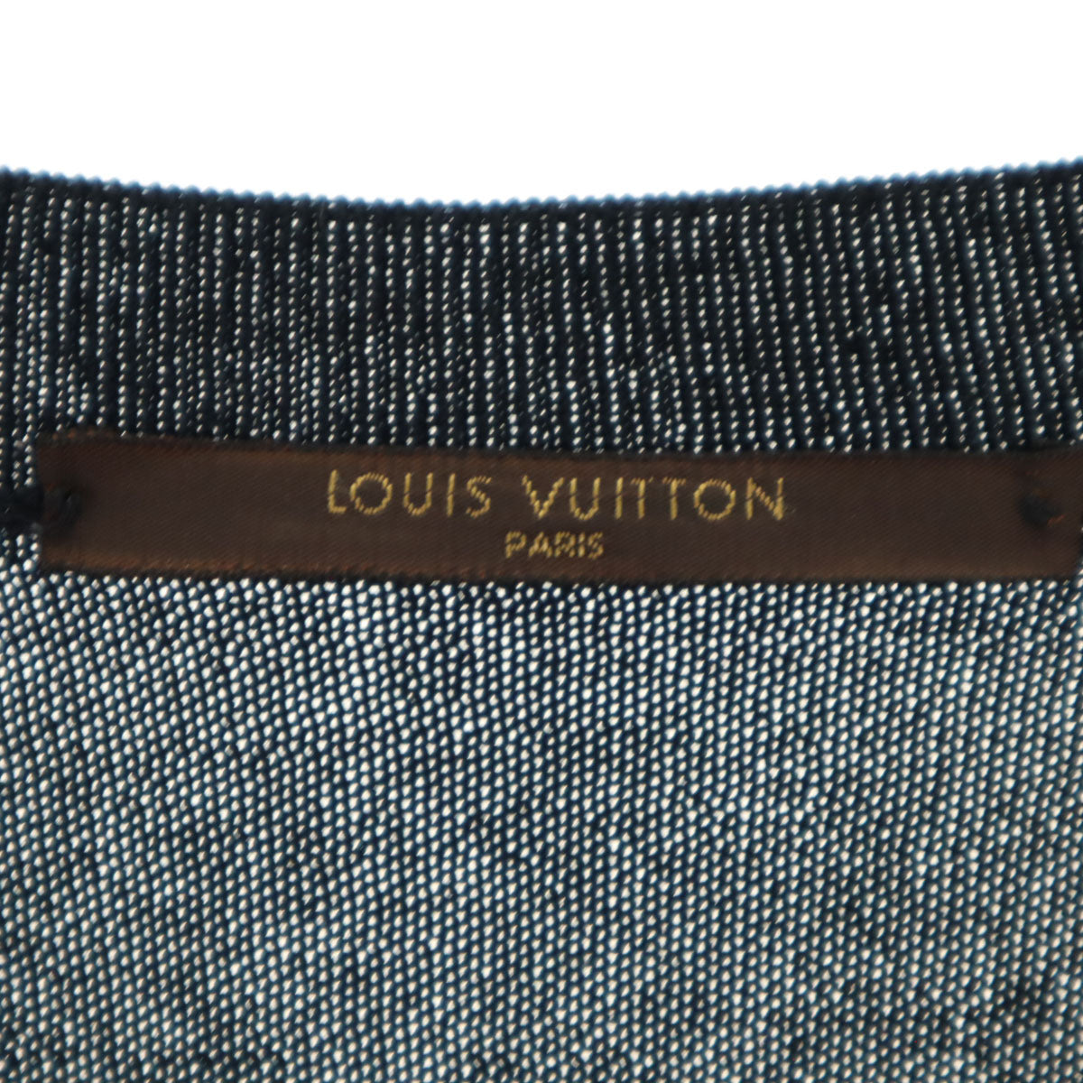 LOUIS VUITTON ルイヴィトン イタリア製 長袖 ニット S ブラック メンズ