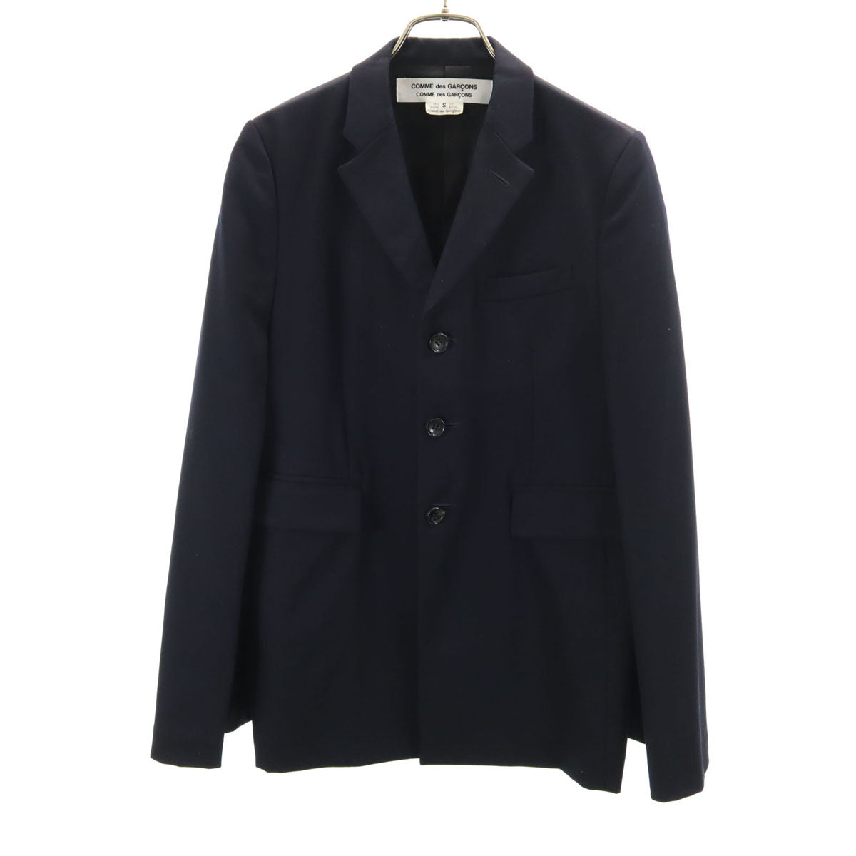 Comme des Garcons Comme des Garcons コムデギャルソンコムデギャルソン 2011年 日本製 ウールブレンド テーラードジャケット S ネイビー メンズ