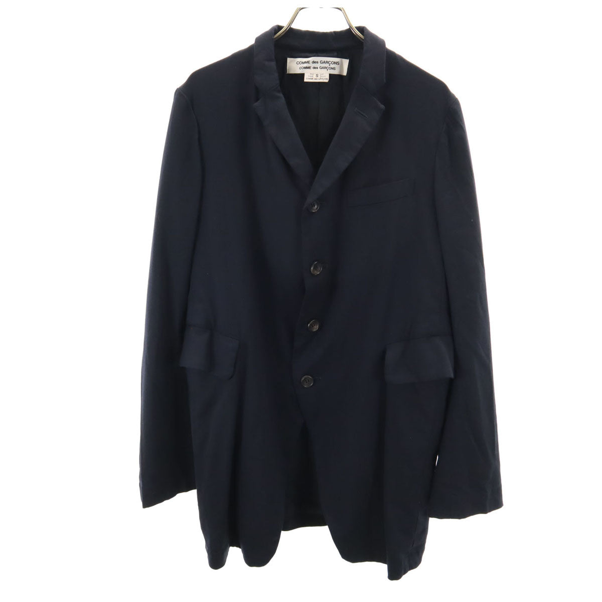 Comme des Garcons Comme des Garcons コムデギャルソンコムデギャルソン 2012年 日本製 ウールブレンド テーラードジャケット S ネイビー メンズ