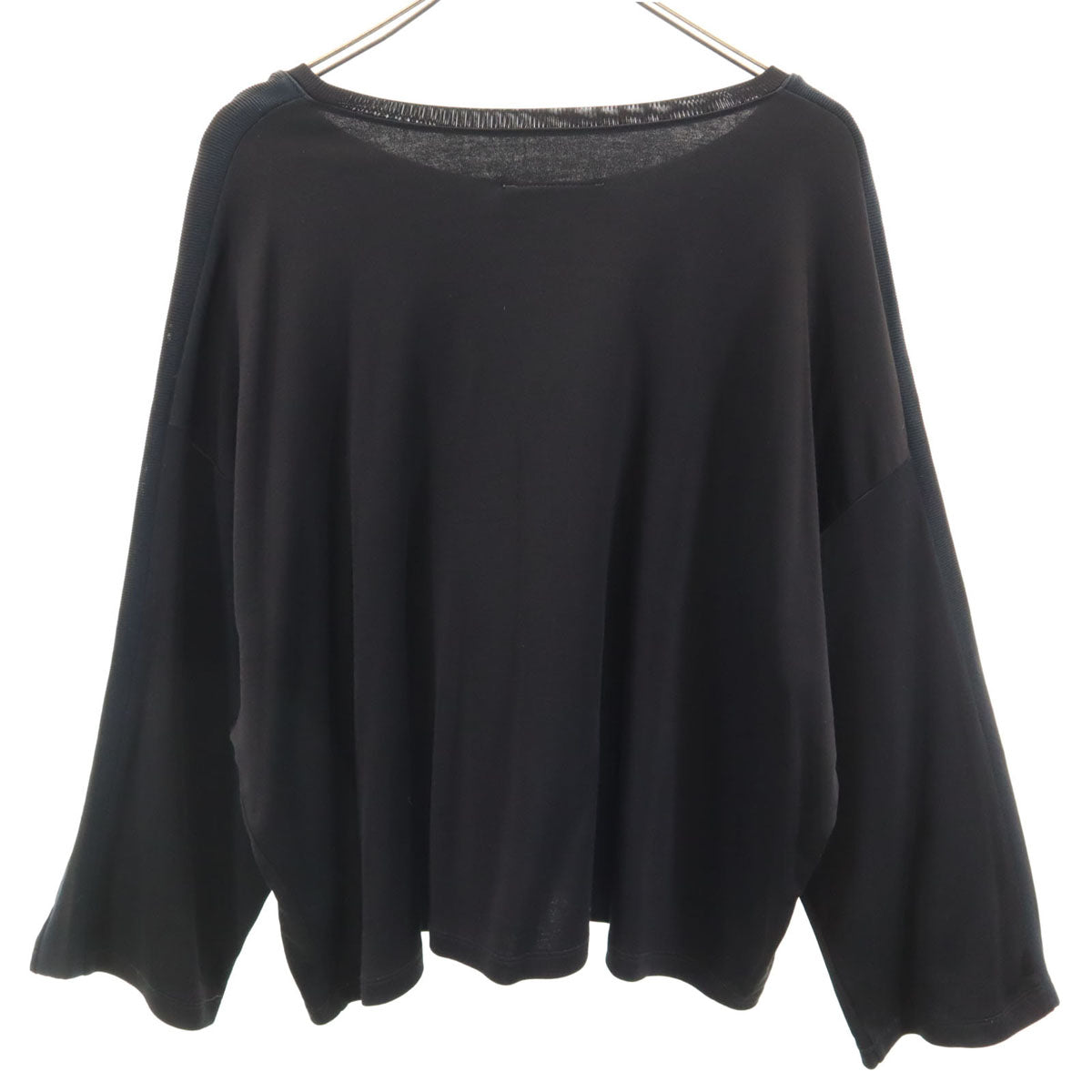 MM6 エムエムシックス 18SS イタリア製 長袖 サイドライン カットソー S ブラック レディース