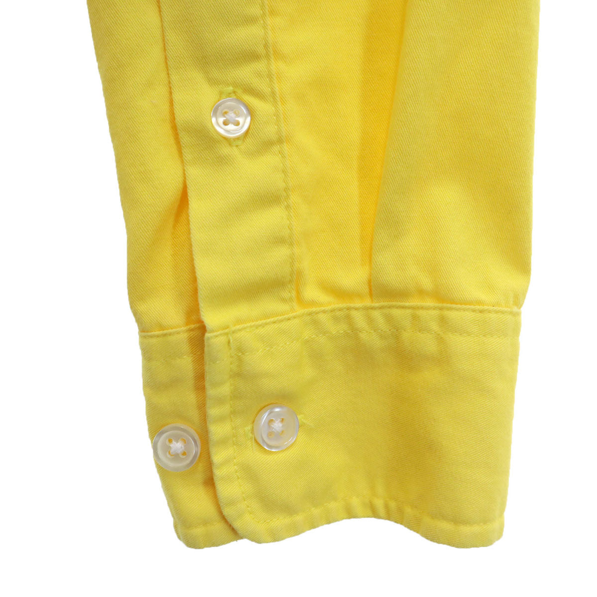 Supreme シュプリーム 14SS 長袖 ツートンカラー コットンシャツ S イエロー メンズ