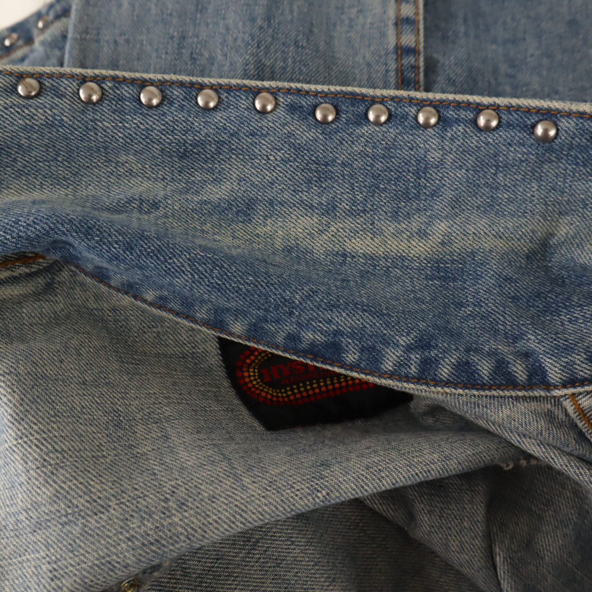 HYSTERICS ヒステリックス 00s スタッズ デニムジャケット free ブルー レディース