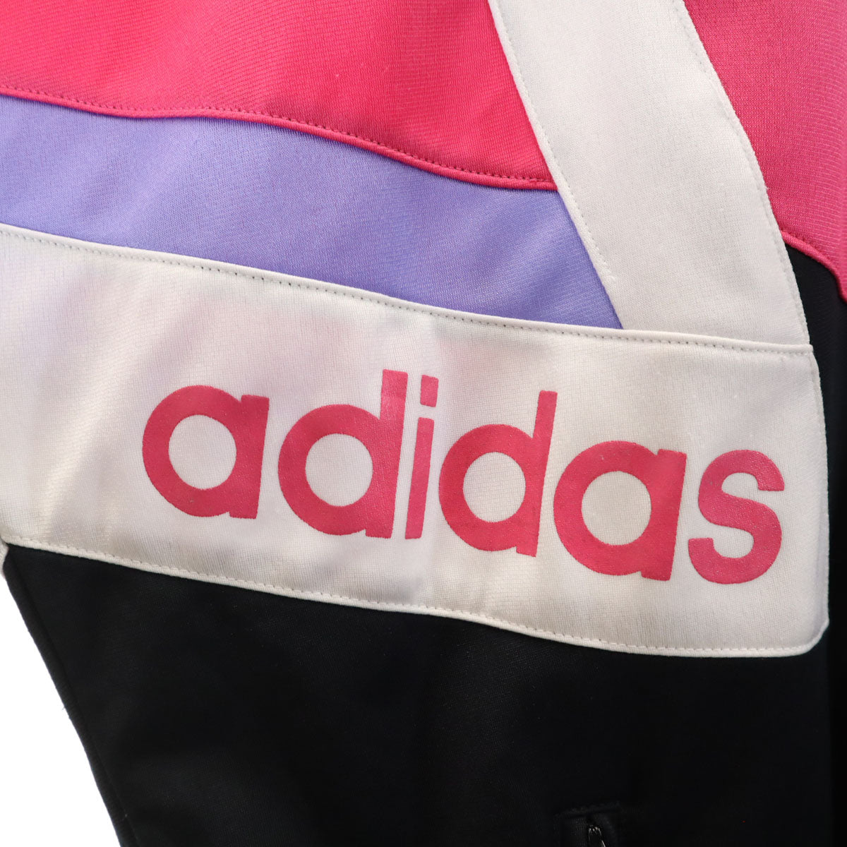 adidas アディダス 80s ヴィンテージ 万国旗タグ トレフォイルロゴ トラックジャケット M ブラック 他 メンズ