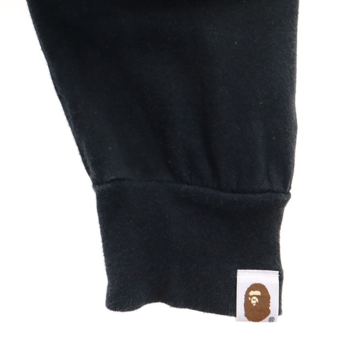 BAPE ベイプ 日本製 長袖 両面プリント Tシャツ S ブラック ロンT メンズ