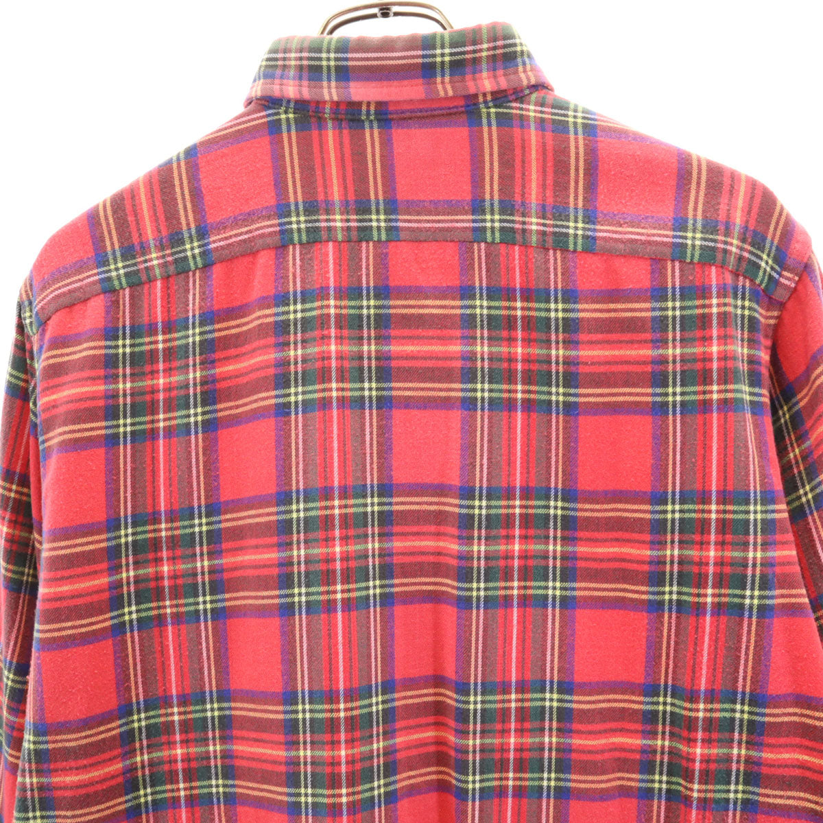 L.L.Bean エルエルビーン 80s ヴィンテージ USA製 チェック柄 長袖 ネルシャツ コットンシャツ M レッド メンズ