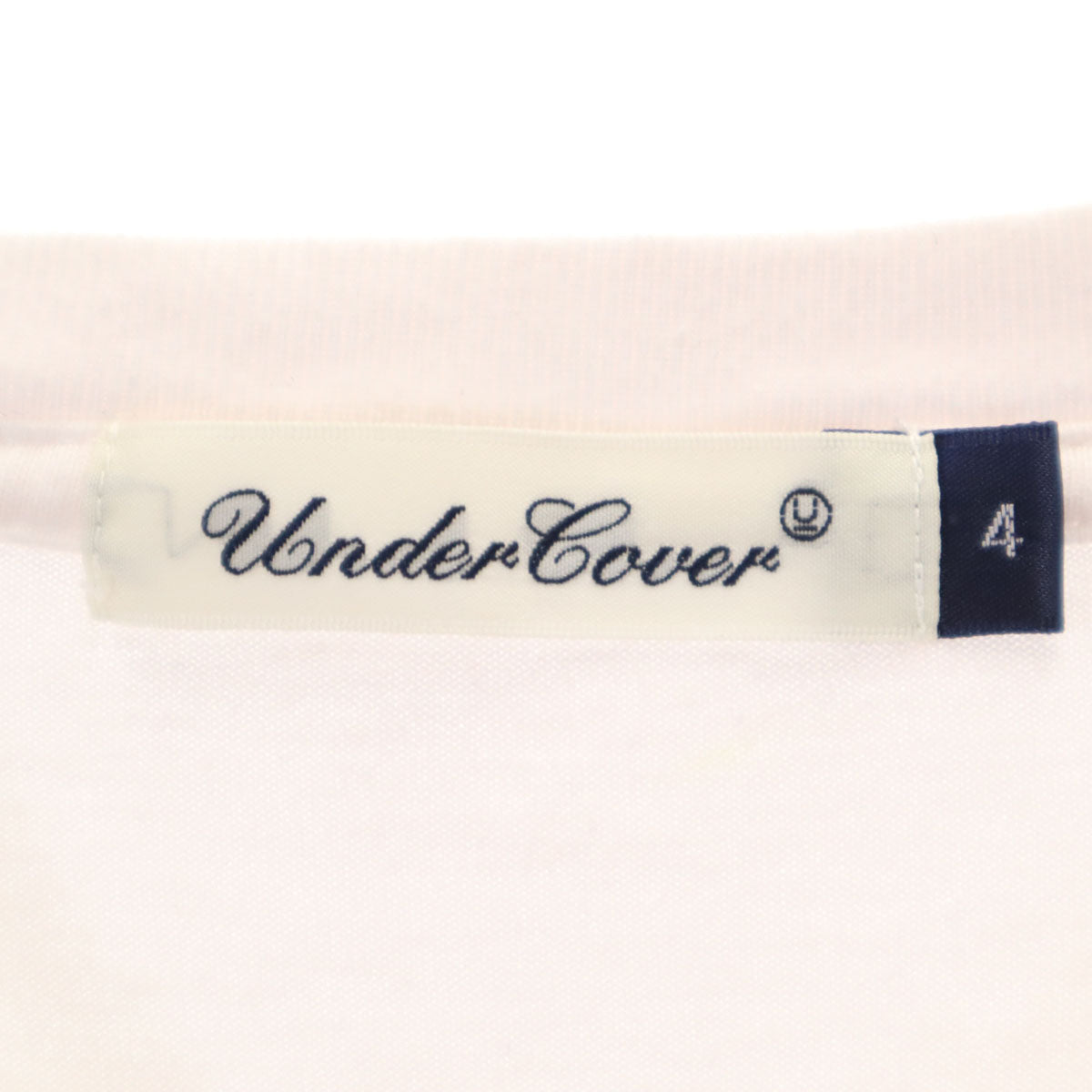 UNDERCOVER アンダーカバー 日本製 ニコちゃん 半袖 プリント Tシャツ 4 ホワイト メンズ