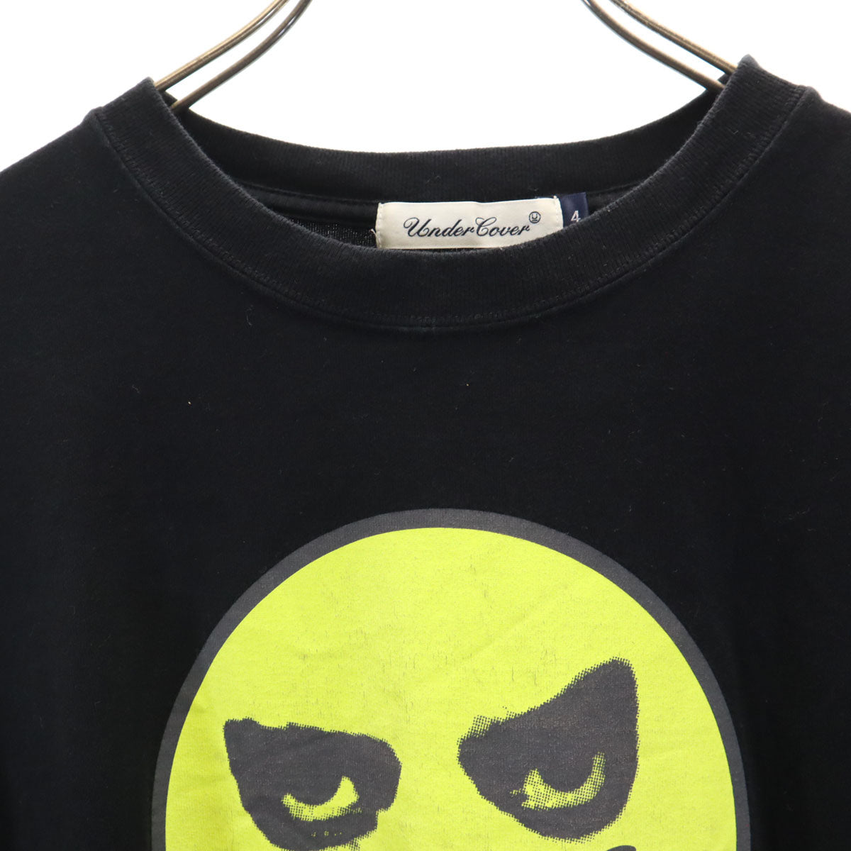 UNDERCOVER アンダーカバー 日本製 ニコちゃん 半袖 プリント Tシャツ 4 ブラック メンズ