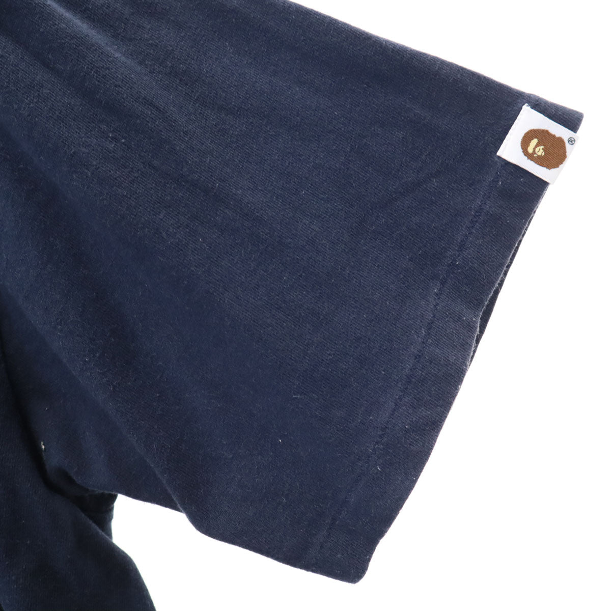 BAPE ベイプ 半袖 シングルステッチ プリント Tシャツ L ブルー メンズ