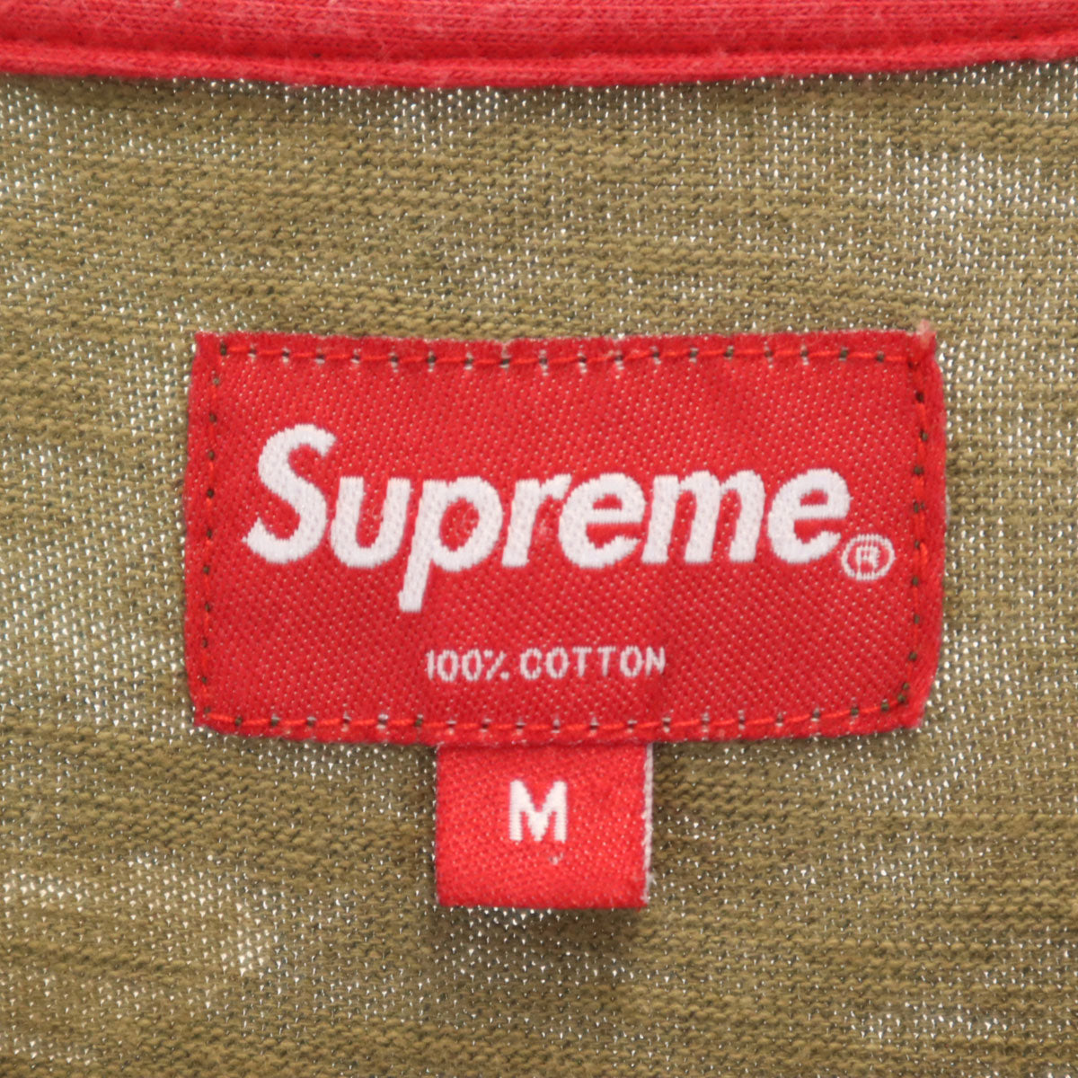 Supreme シュプリーム 14SS カモフラージュ柄 半袖 ポケット Tシャツ M カーキ メンズ