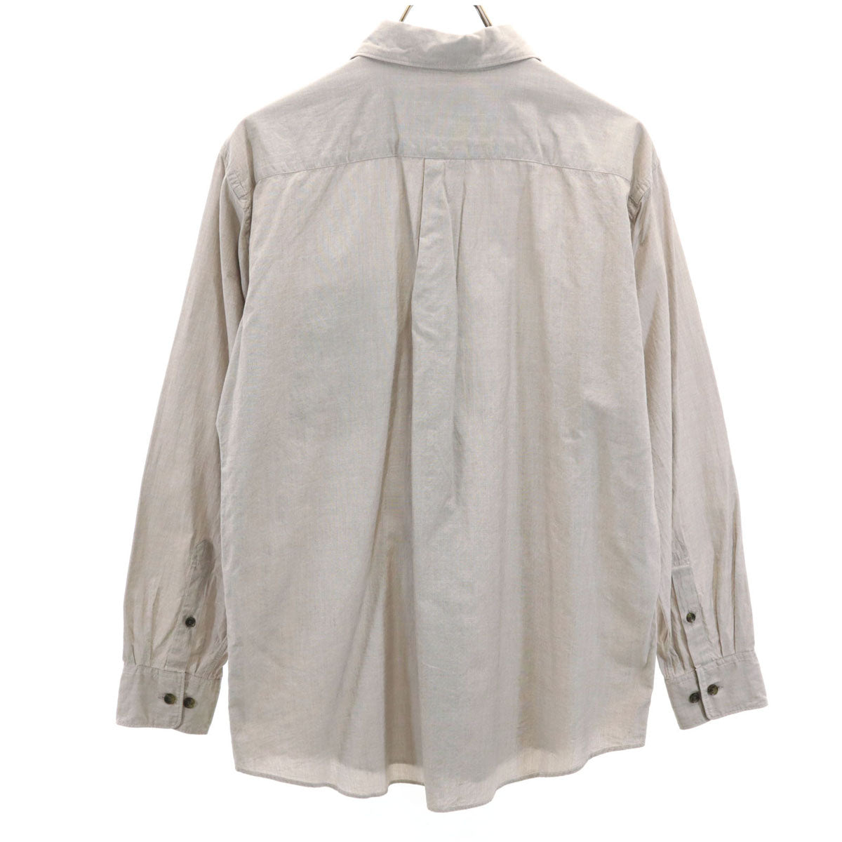 beautiful people ビューティフルピープル シルクブレンド 長袖 シャツ 40 グレー メンズ